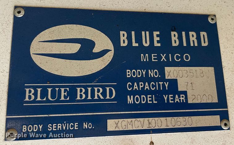 image for item MR9487 2000 Chevrolet 1700  school bus