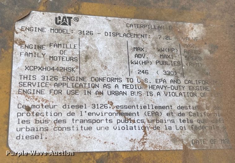 image for item MR9488 2000 Chevrolet 7200  school bus