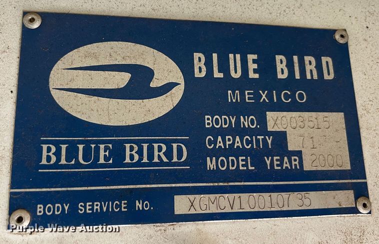 image for item MR9488 2000 Chevrolet 7200  school bus