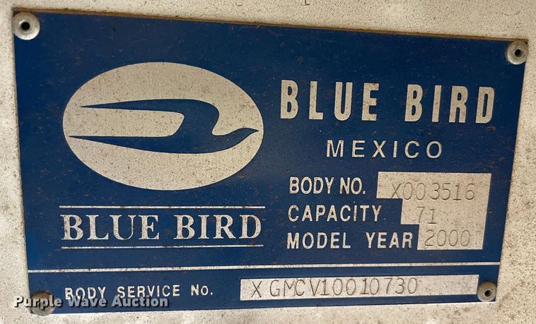 image for item MR9492 2000 Chevrolet 7200  school bus