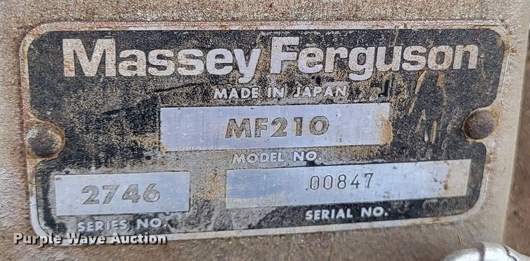 image for item DO3533 Massey Ferguson 210  tractor