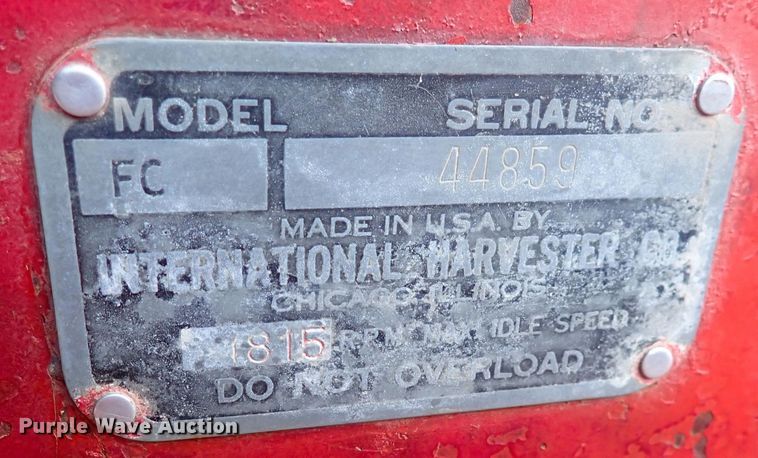 image for item DQ3880 International Harvester Farmall FC  tractor