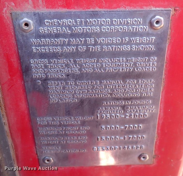 image for item DQ3900 1970 Chevrolet C50  grain truck