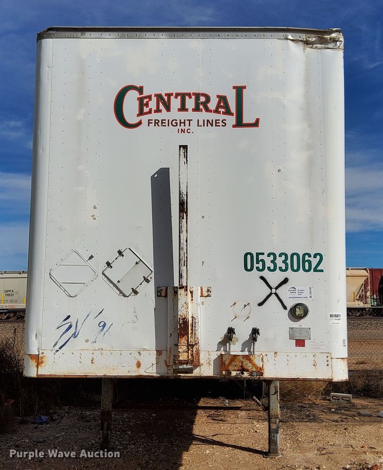 image for item DK6495 1984 Fruehauf Road Systems  dry van trailer