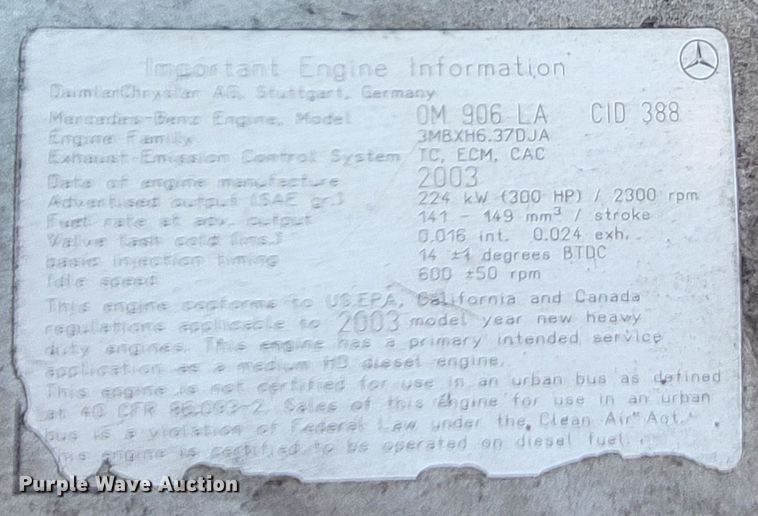 image for item DO3532 2004 Freightliner FL80 flatbed truck