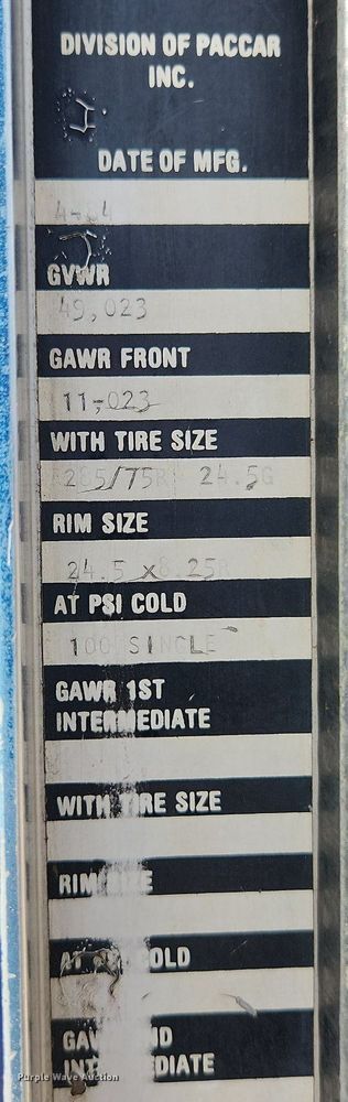 image for item EA9438 1984 Kenworth W900  semi truck