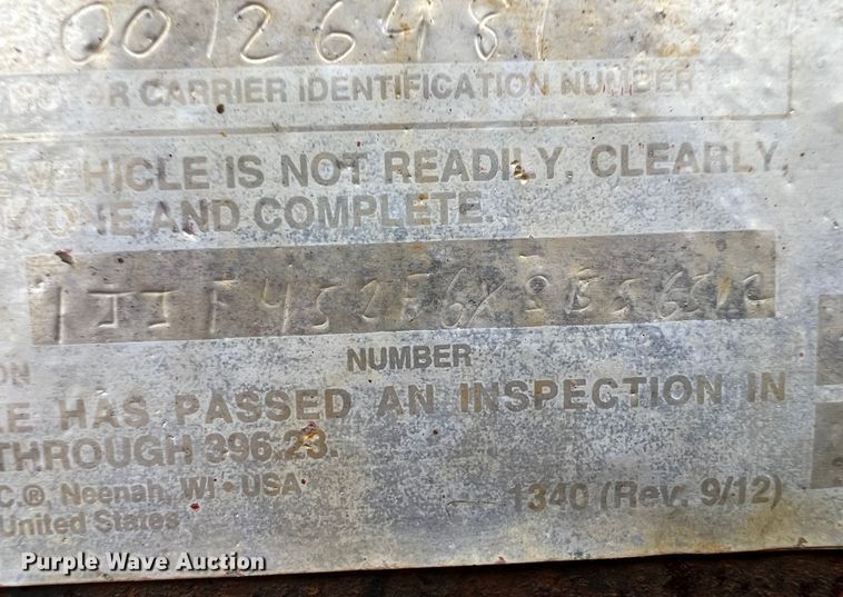 image for item ID9271 1999 Fruehauf  flatbed trailer