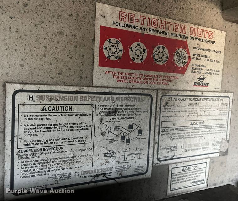 image for item JU9694 2003 Ravens 1748H95  flatbed trailer