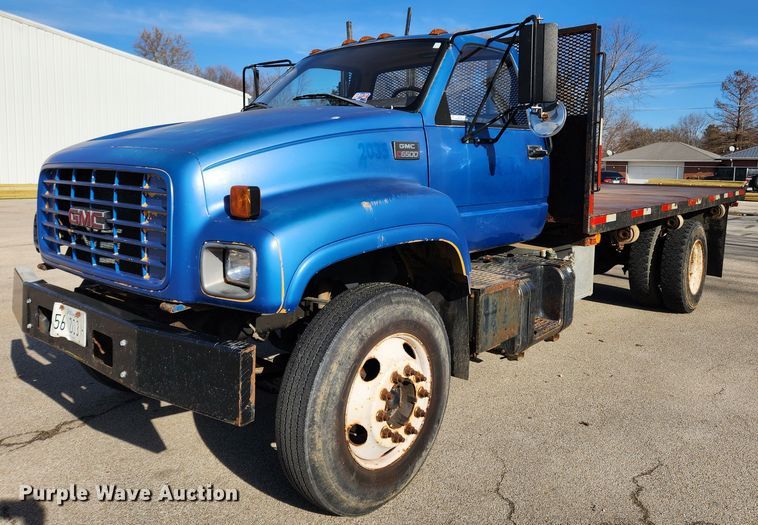 image for item KT9478 1999 GMC C6500  dump flatbed truck