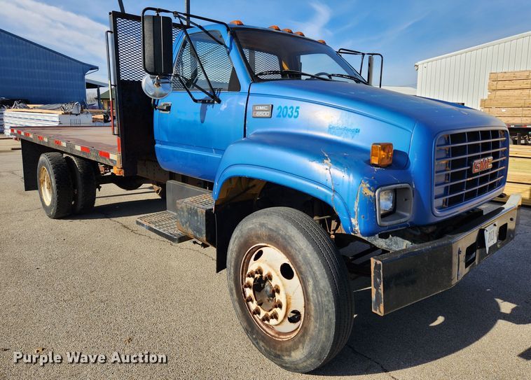 image for item KT9478 1999 GMC C6500  dump flatbed truck