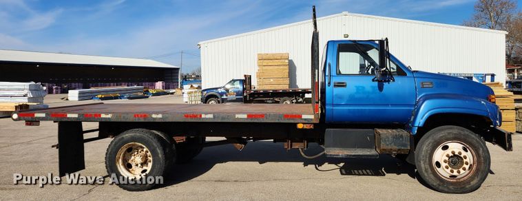 image for item KT9478 1999 GMC C6500  dump flatbed truck