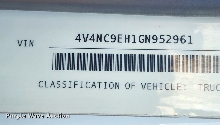 image for item KT9503 2016 Volvo VNL  semi truck