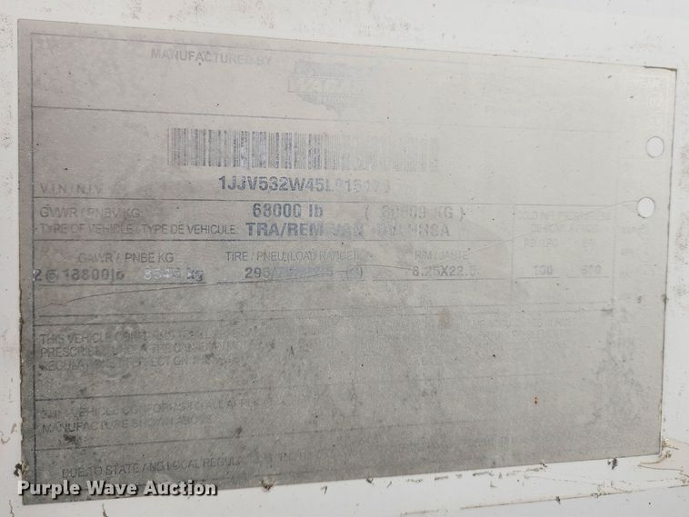 image for item KT9514 2005 Wabash  dry van trailer