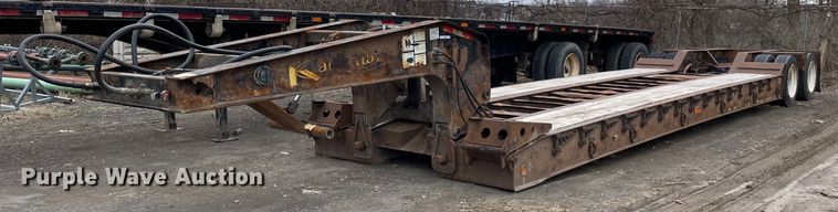 image for item MA9820 2013 Kaufman  lowboy equipment trailer
