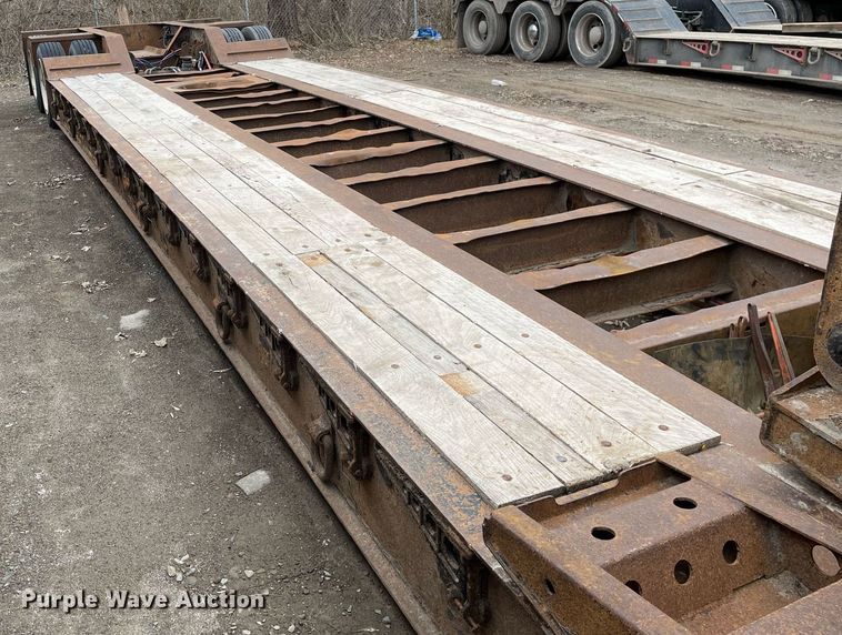 image for item MA9820 2013 Kaufman  lowboy equipment trailer