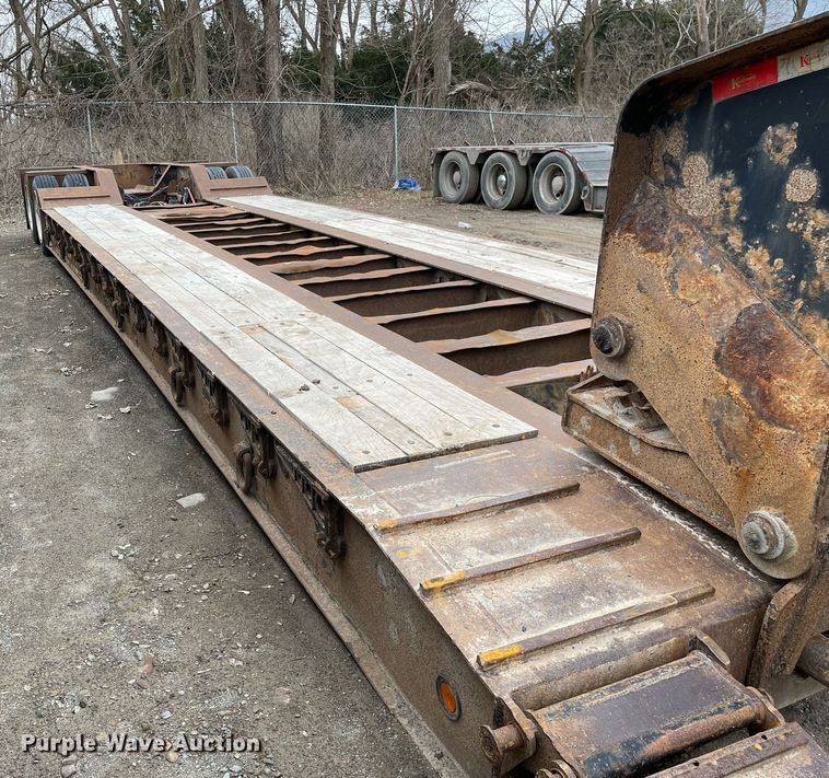 image for item MA9820 2013 Kaufman  lowboy equipment trailer