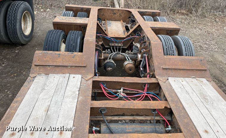 image for item MA9820 2013 Kaufman  lowboy equipment trailer