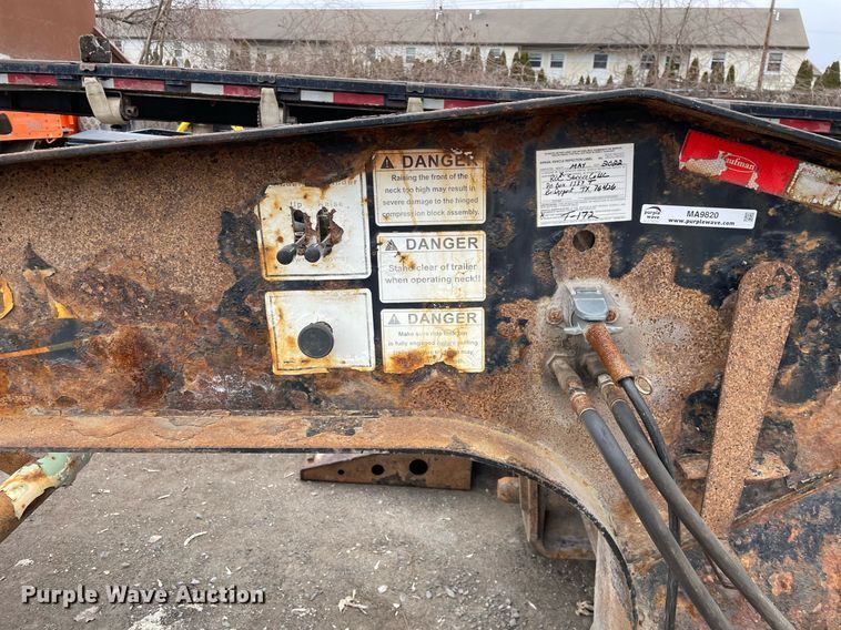 image for item MA9820 2013 Kaufman  lowboy equipment trailer