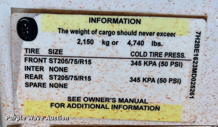 image for item DK7008 2021 Rock Solid Cargo  enclosed cargo trailer