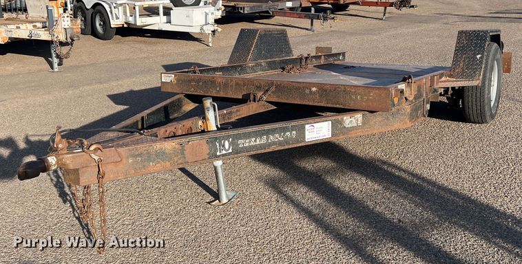 image for item DK7208 2004 Texas Bragg  tilt deck utility trailer