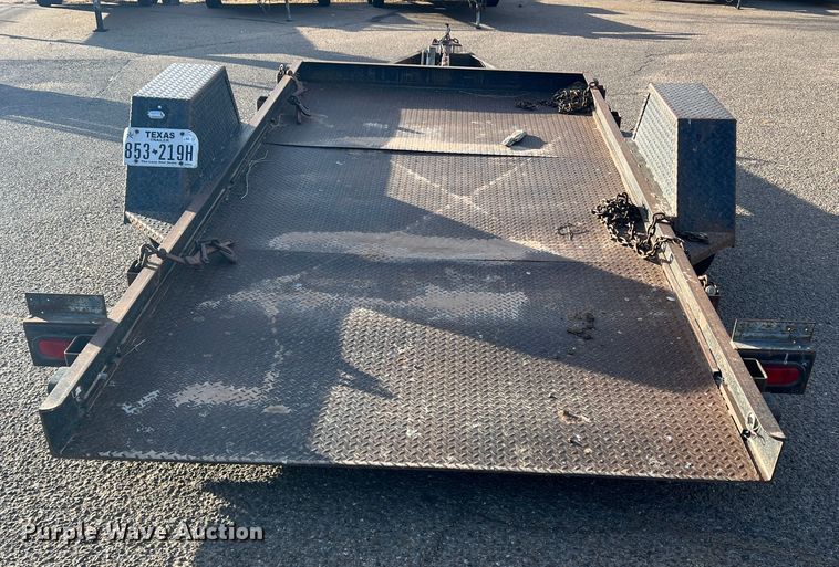 image for item DK7208 2004 Texas Bragg  tilt deck utility trailer