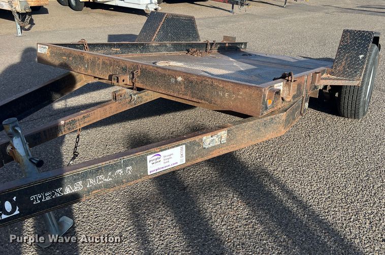 image for item DK7208 2004 Texas Bragg  tilt deck utility trailer