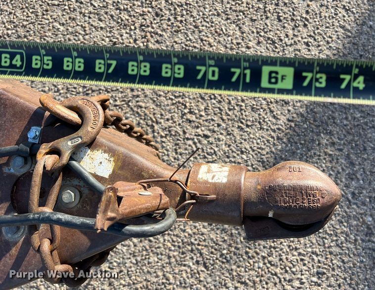 image for item DK7208 2004 Texas Bragg  tilt deck utility trailer