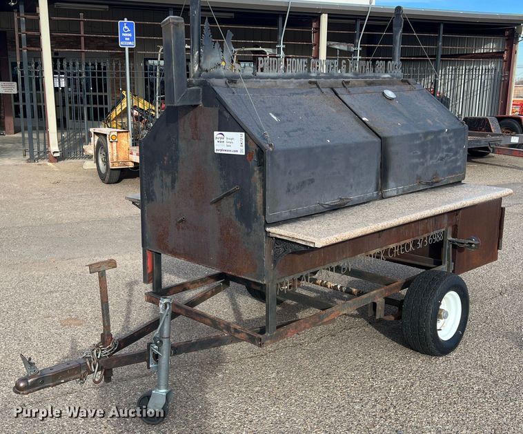 image for item DK7212 Shop built  smoker trailer