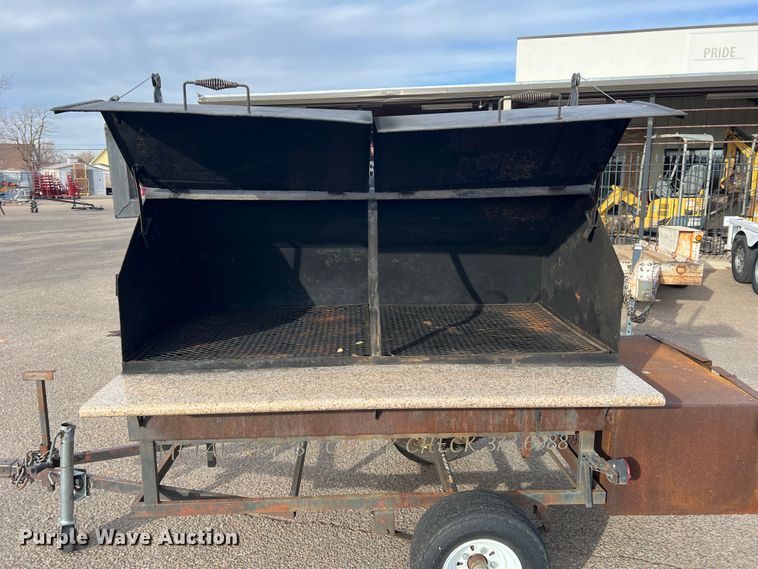image for item DK7212 Shop built  smoker trailer