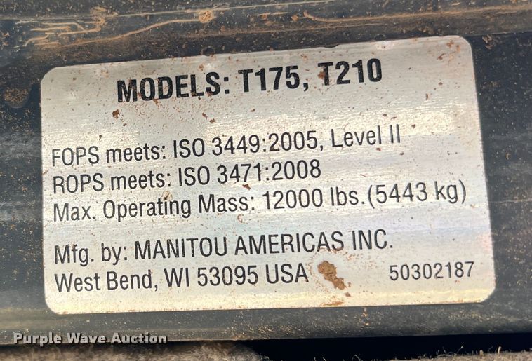 image for item DK7217 Yanmar T175-1  tracked skid steer loader