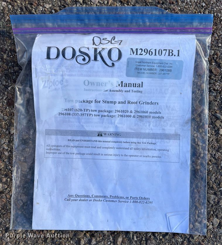 image for item DK7226 Dosko 337-13H  stump grinder