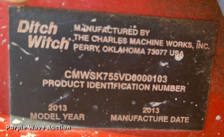 image for item DK7232 2013 Ditch Witch SK755  compact utility loader