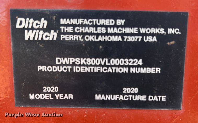 image for item DK7237 2020 Ditch Witch SK800  compact utility loader