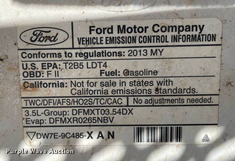 image for item DN4531 2013 Ford F150  SuperCrew pickup truck