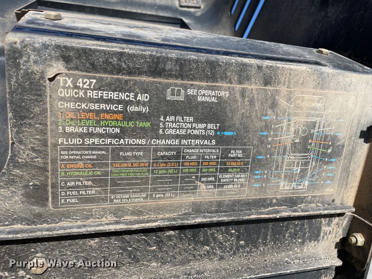 image for item DN4534 2012 Toro TX427  compact utility loader