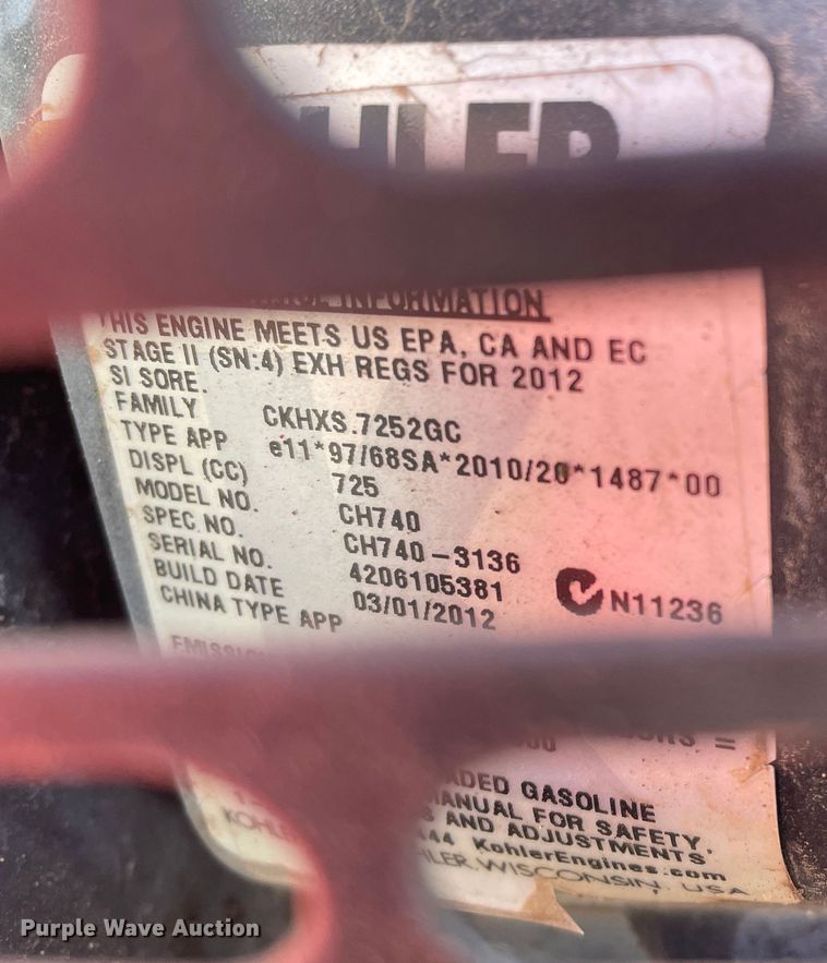 image for item DN4535 2012 Toro TX427  compact utility loader