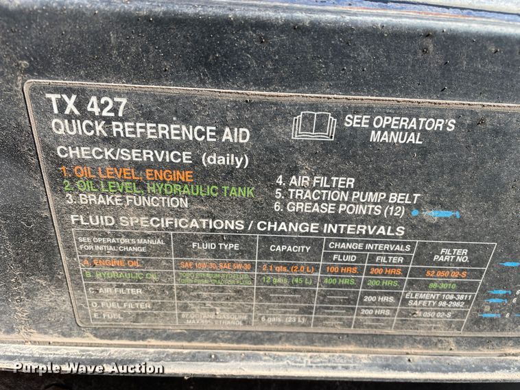 image for item DN4535 2012 Toro TX427  compact utility loader