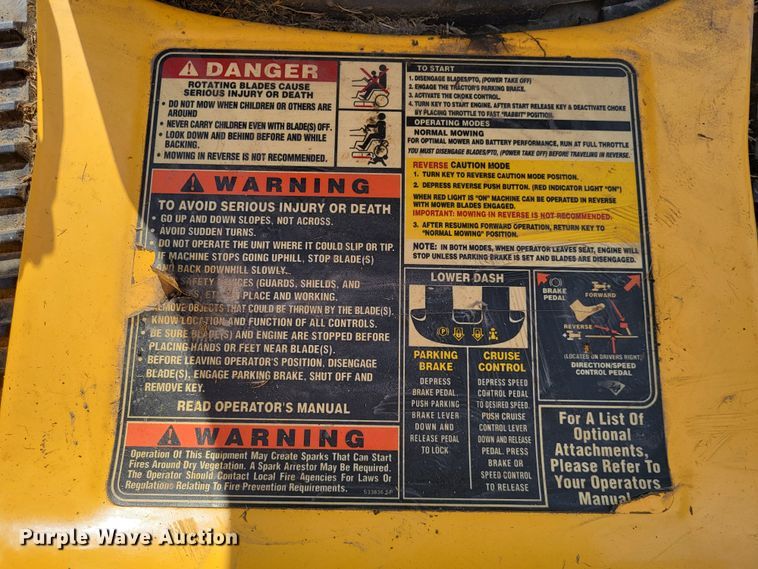 image for item DO3536 Cub Cadet LGTX 1054  lawn mower