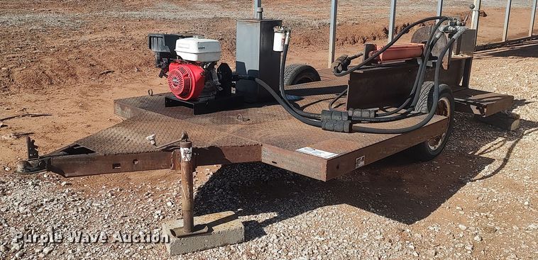 image for item DO3696 Shop built  log splitter trailer