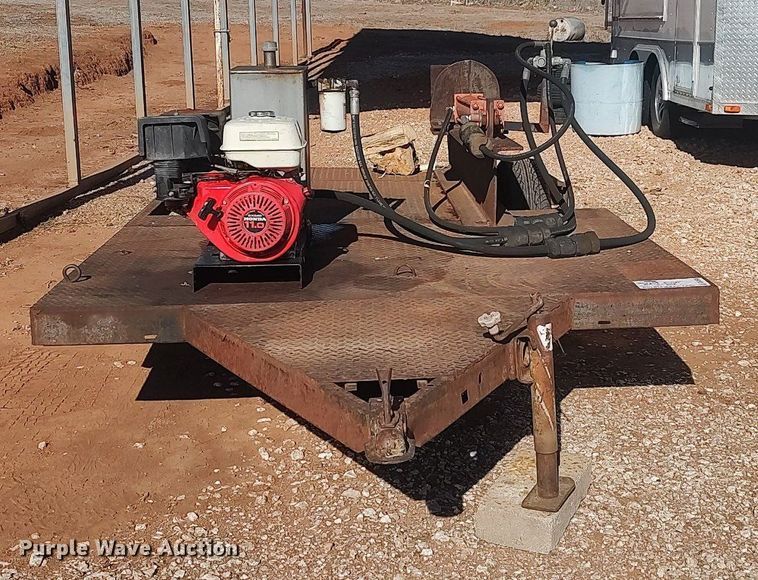 image for item DO3696 Shop built  log splitter trailer