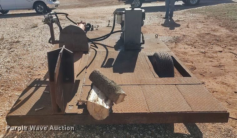 image for item DO3696 Shop built  log splitter trailer