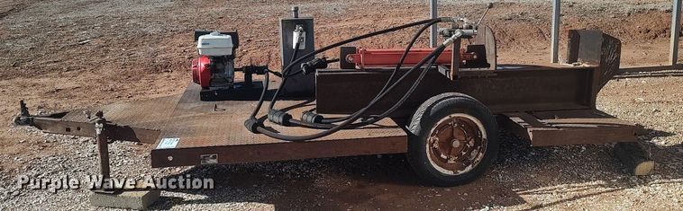 image for item DO3696 Shop built  log splitter trailer