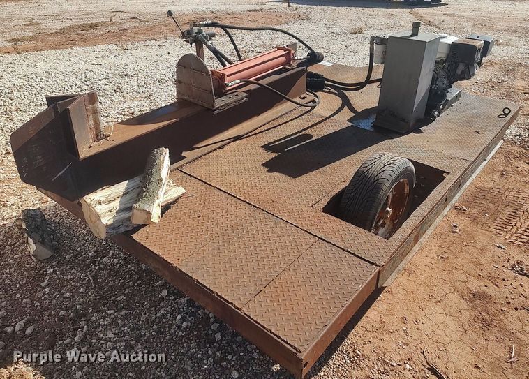 image for item DO3696 Shop built  log splitter trailer