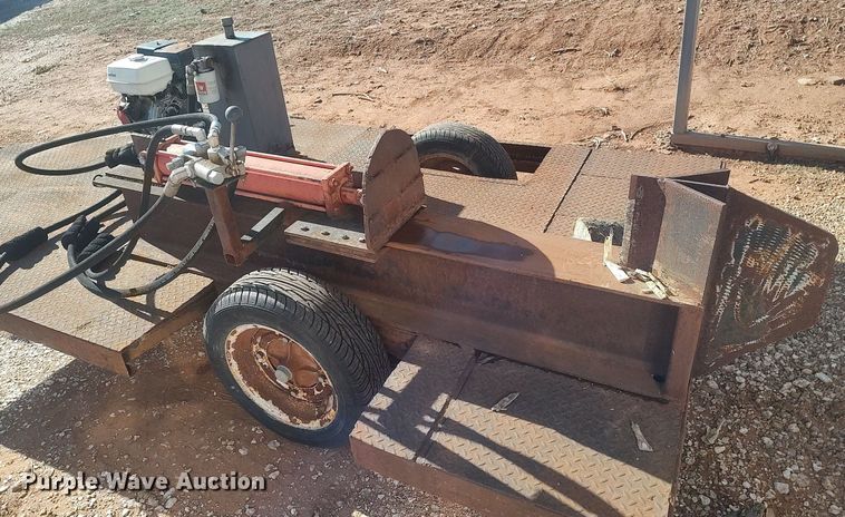 image for item DO3696 Shop built  log splitter trailer