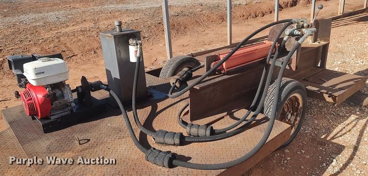 image for item DO3696 Shop built  log splitter trailer