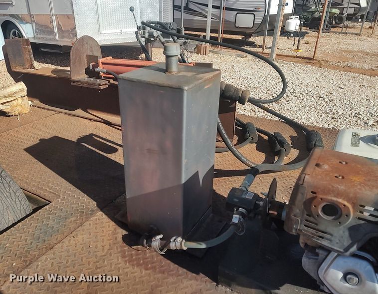 image for item DO3696 Shop built  log splitter trailer