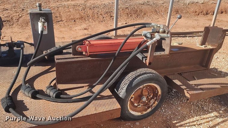 image for item DO3696 Shop built  log splitter trailer