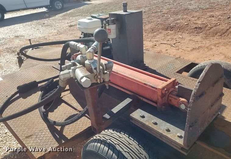 image for item DO3696 Shop built  log splitter trailer