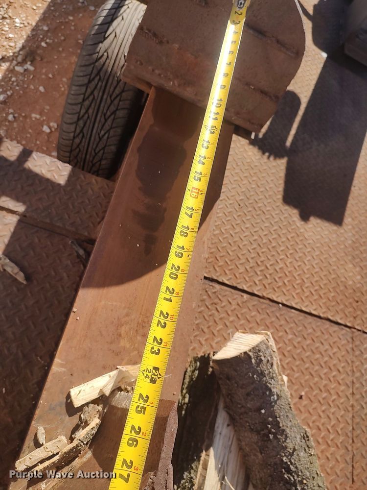 image for item DO3696 Shop built  log splitter trailer