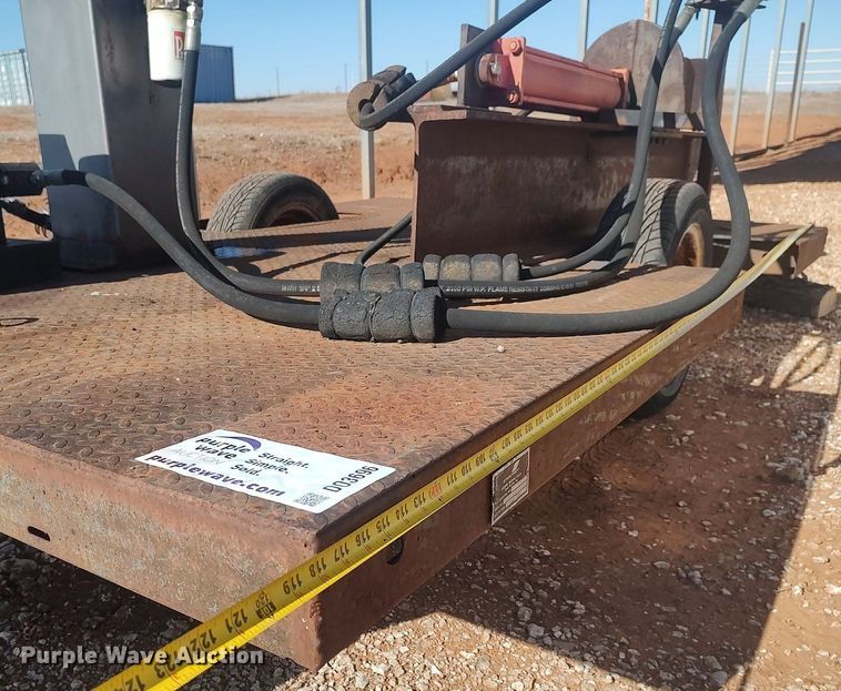 image for item DO3696 Shop built  log splitter trailer